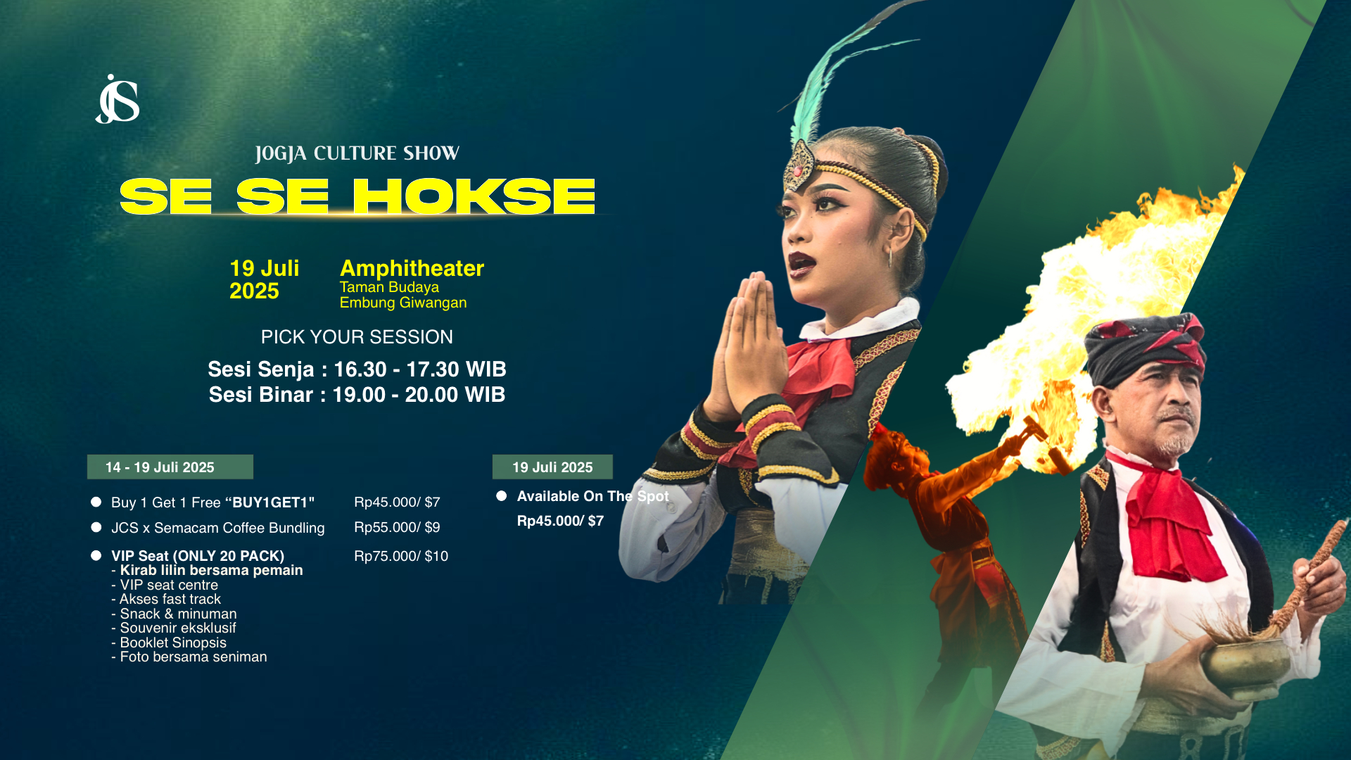Banner Se Se Hokse Show 19 Juli